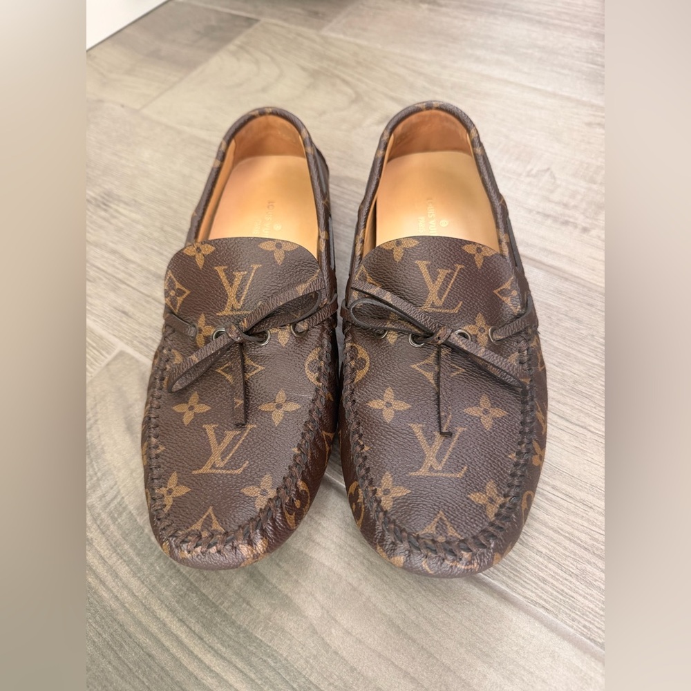 🔴SOLD🔴Louis Vuitton Monogram Brown Loafer / Mocassin Flats Shoes